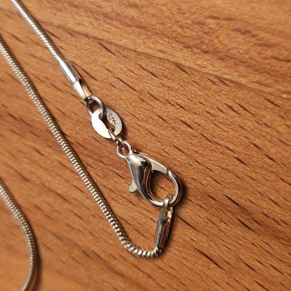 Sterling Silver Bicycle Pendant Necklace - Picture 3 of 5